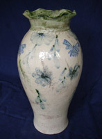 large coiled vase