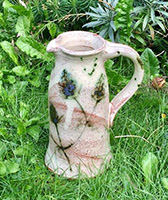 tall jug with teasel decoration